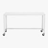 go-cart white console table. 55"Wx21"Dx29.5"H