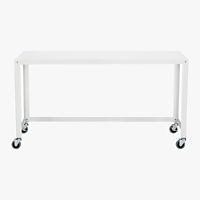 go-cart white console table
