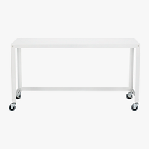 go-cart white console table