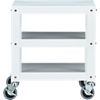 go-cart white rolling table. 18"sq.x20"H