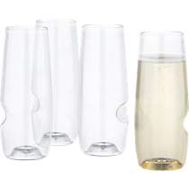 govino stemless flutes set of four