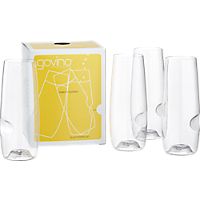 set of 4 govino stemless flutes