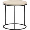 grind sandstone side table. 17"dia.x18.5"H