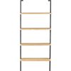 helix white oak 70" wall mounted bookcase. 30"Wx11.75"Dx70"H