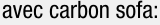 avec carbon sofa: