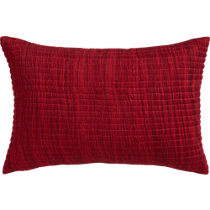 hombre burgundy 18"x12" pillow