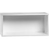 hyde white 30" open wall mounted cabinet