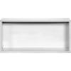 hyde white 30" open wall mounted cabinet