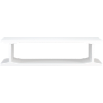 I-beam white coffee table