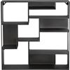 industrial metal wall mounted bookcase. 31.25"Wx9"Dx31.75"