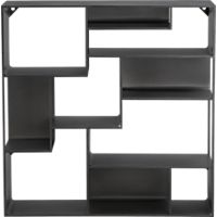 industrial metal wall mounted bookcase