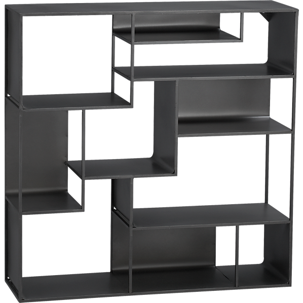 tesso 84" wall mounted bookcase CB2