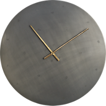 iron circle 30" clock