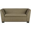 julius twin sleeper sofa in bark. overall: 64"Wx38"Dx27.5"Hseat: 18.5"Hmattress: 38.5"Wx72.5"Dx4"H