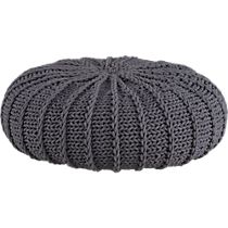 jumbo knit shale pouf