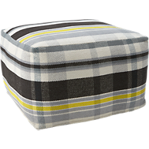 lamu plaid pouf
