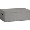 grey felt storage box. 20"Wx11.5"Dx8"H