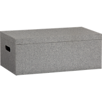 grey felt storage box