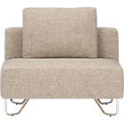 lotus armless chair in natural.