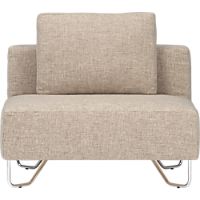 lotus natural armless chair