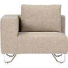 lotus corner chair in natural.