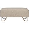 lotus ottoman in natural. 38.5"Wx38.5"Dx16.5"H