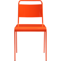 lucinda orange stacking chair