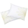 set of two lula embroidered standard shams. 20"Wx26"L