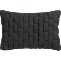 mason quilted carbon 18"x12" pillow