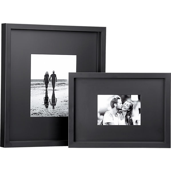 black matte picture frames CB2