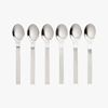 set of six mini cocktail spoons. 4.5"