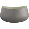 molten liquid mint bowl. 14"Wx11"Dx7.5"H