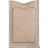 natural leather phone case. 3.25"Wx4.75"H