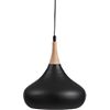 noir pendant lamp. overall: 16"dia.x19"Hcanopy: 6"dia.x0.75"Hcord: 102"