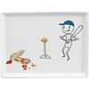 oliver baseball appetizer plate. 6.5"Wx5"Dx.5"H