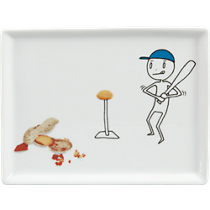 oliver baseball appetizer plate