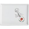 oliver sushi appetizer plate. 6.5"Wx5"Dx.5"H