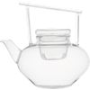 om beaker glass teapot. 30 oz.; 8"Wx6"Dx7.5"H
