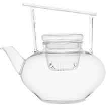 om beaker glass teapot