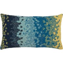 ombre fossette 20"x12" outdoor pillow