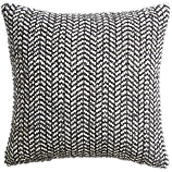 optical chevron 18" pillow with feather-down insert