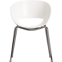 orbit white arm chair