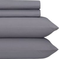 full organic grey percale sheet set