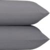 standard organic grey percale pillowcases set of 2