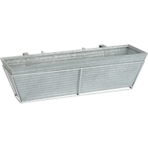 oscar rectangular rail planter and rail frame