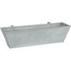 oscar rectangular rail planter. 23.75"x7"Dx6.25"H