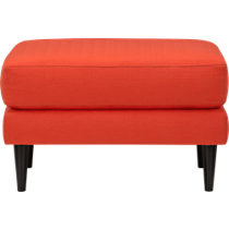 parlour atomic orange ottoman