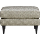 parlour ottoman in tweed.