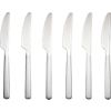 set of six party knives. 8.5"H