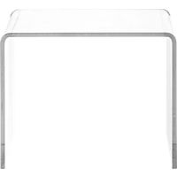 peekaboo clear low side table